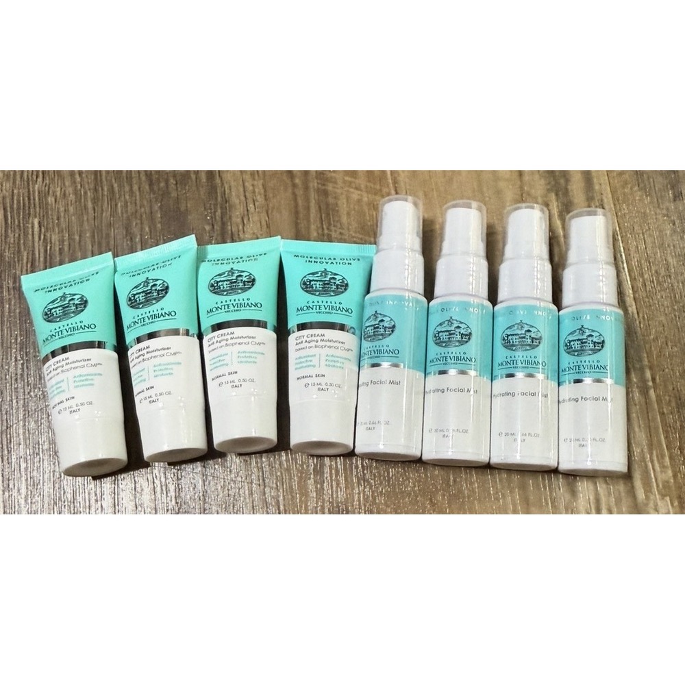 Castello Monte Vibiano Vecchio Hydrating Facial Mist. 20 mL & City Cream Bundle
